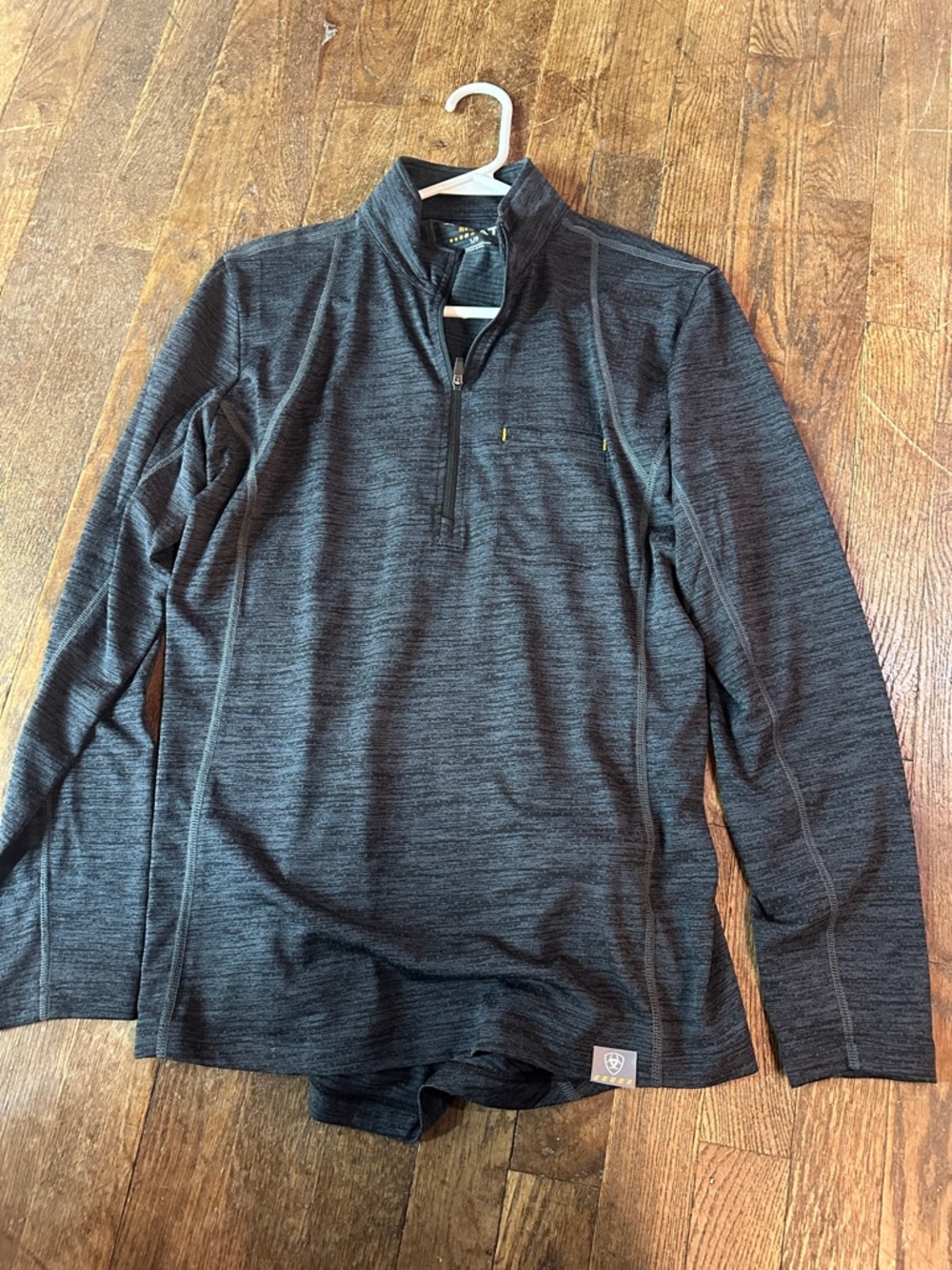 Dark Gray Quarter-Zip Performance Pullover